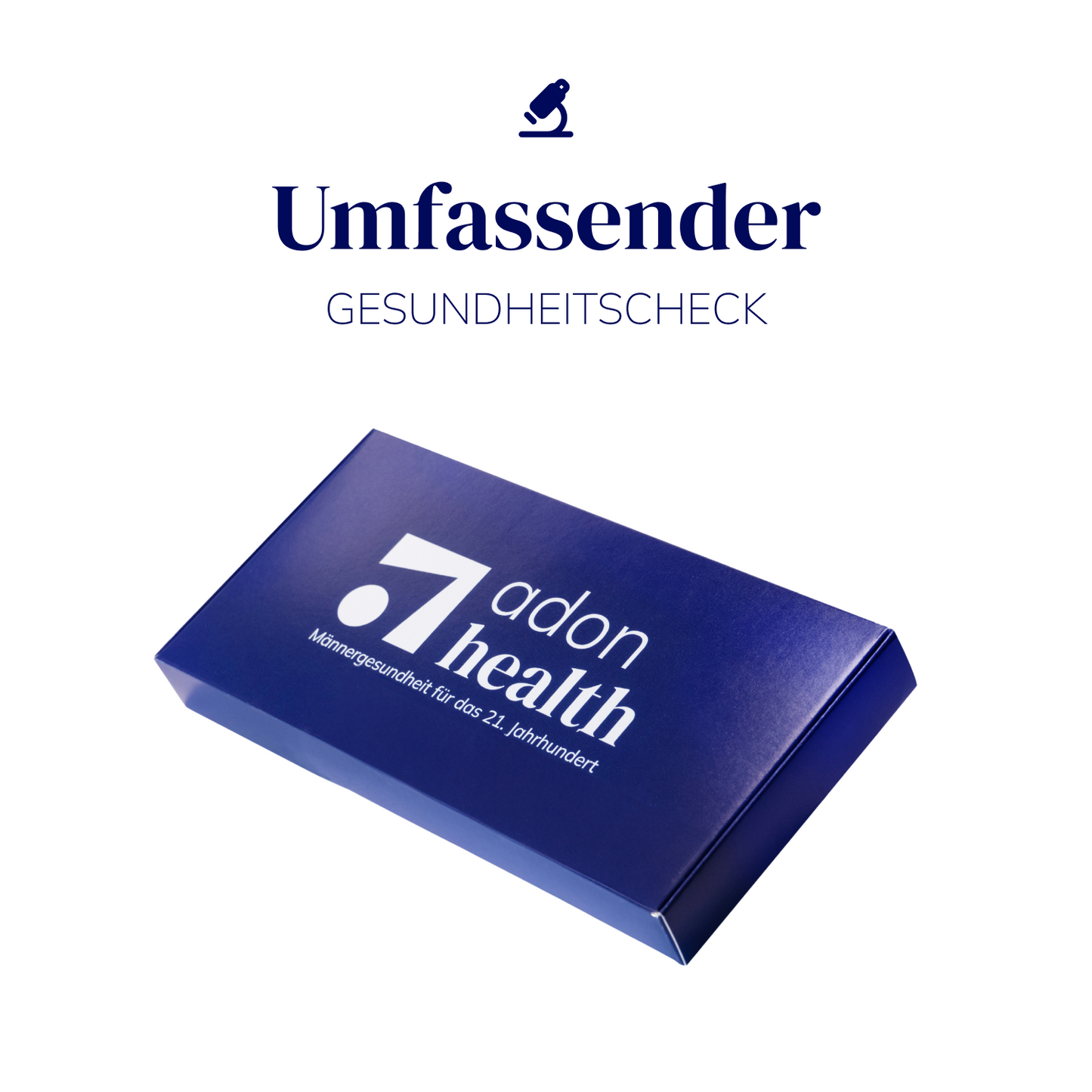Bild der Testkit Verpackung des Umfassenden Gesundheitschecks