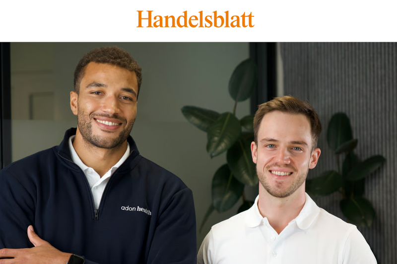 Handelsblatt: "Start-up Adon Health: Unkomplizierte Hilfe bei Testosteronmangel"
