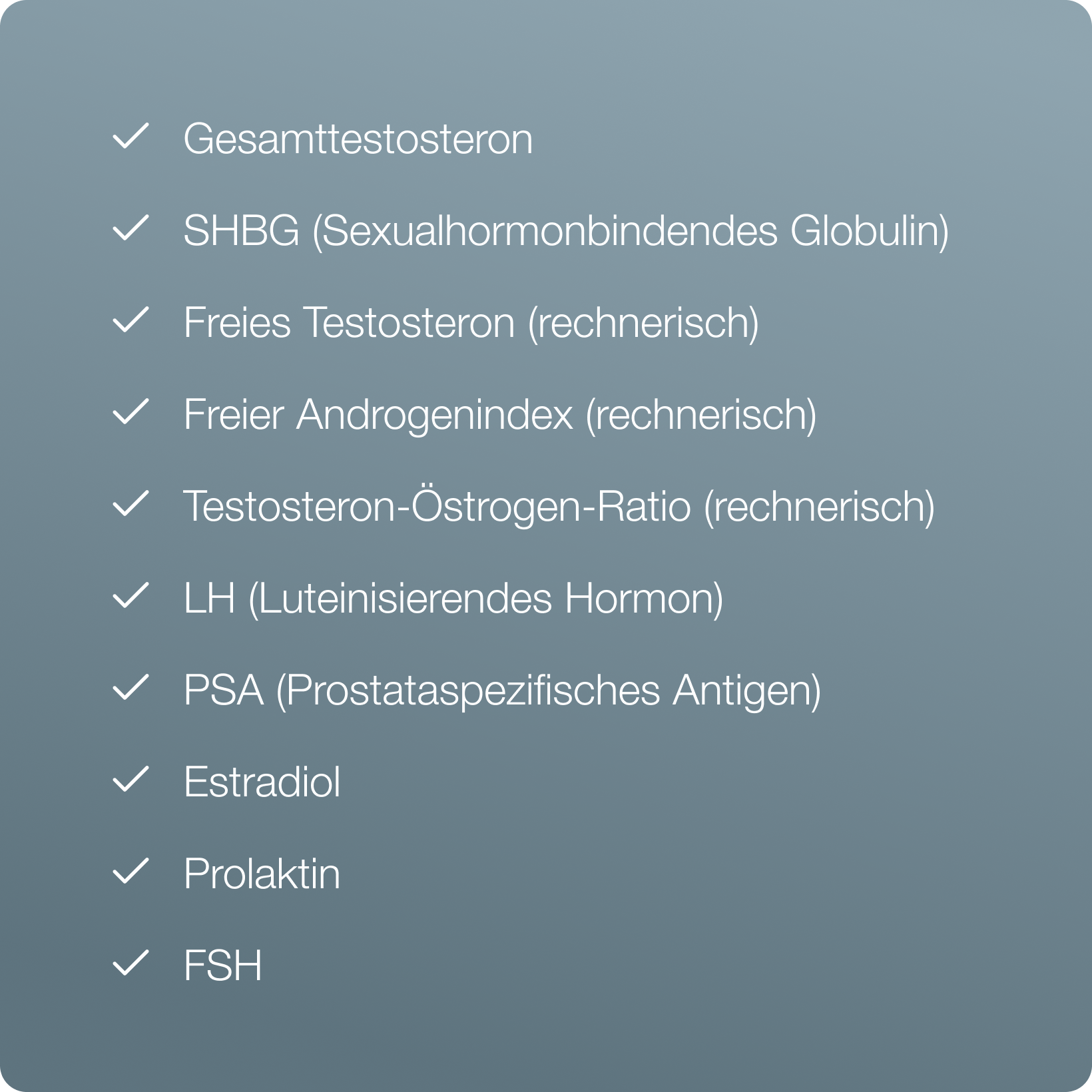 Erweiterter Hormontest