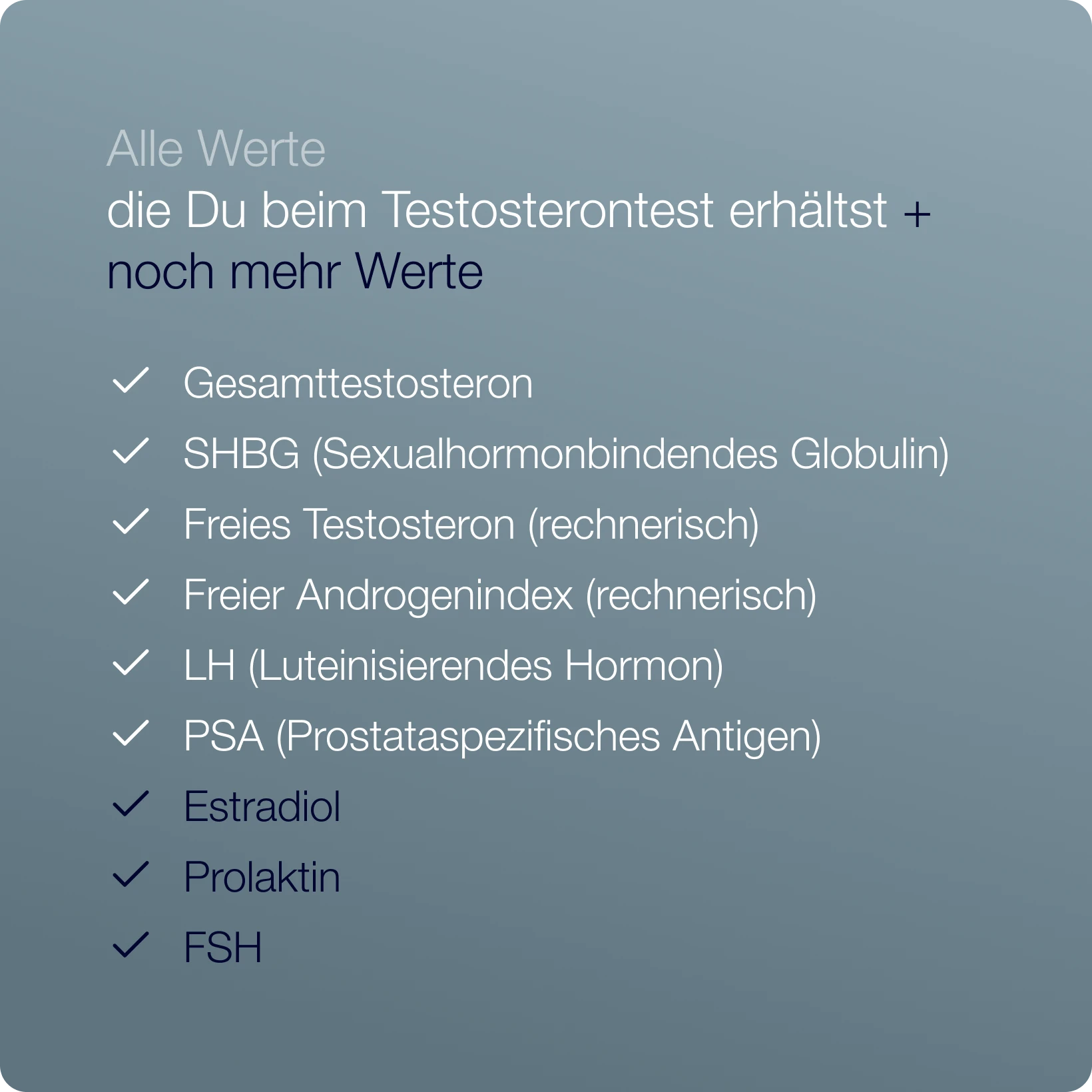 Erweiterter Hormontest