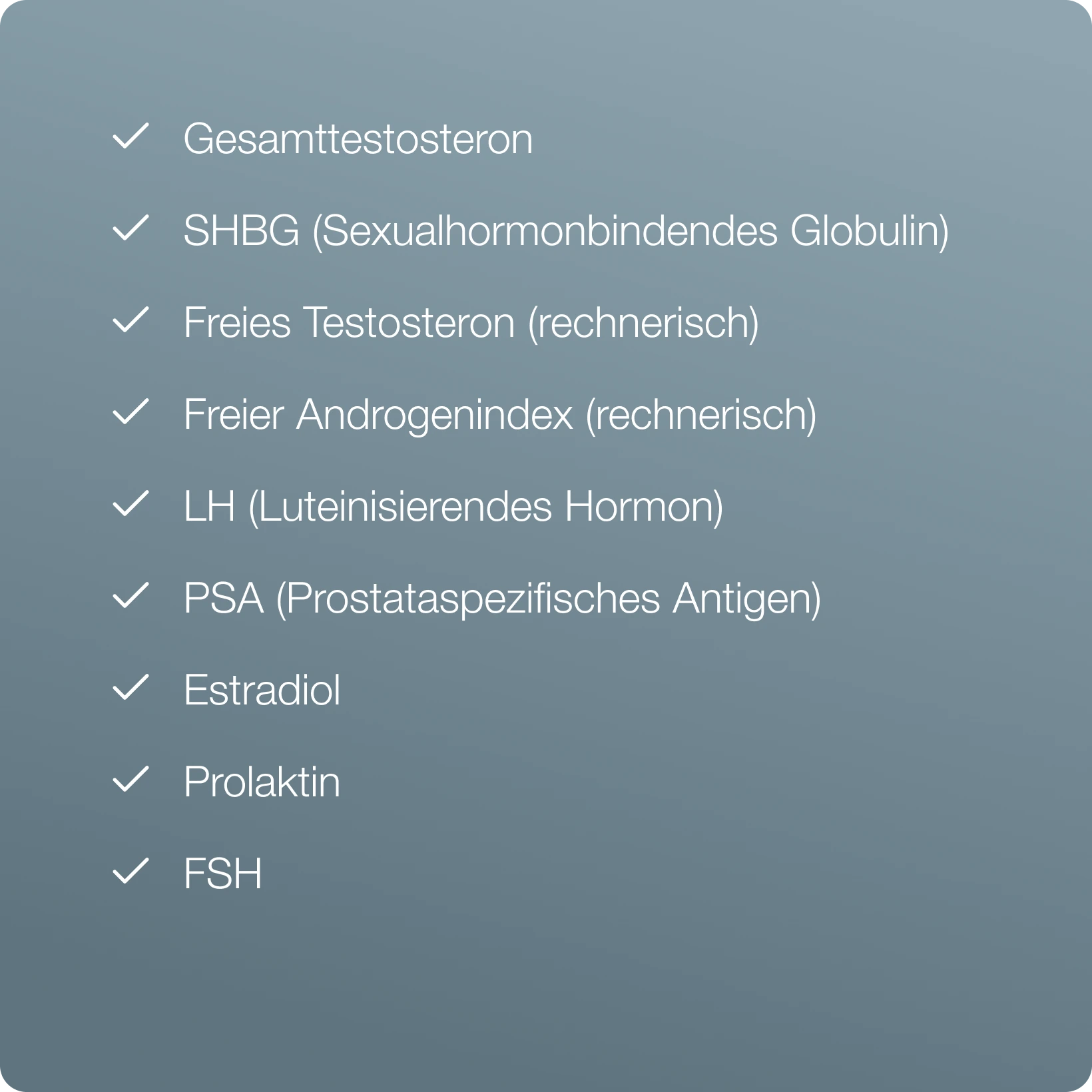 Erweiterter Hormontest