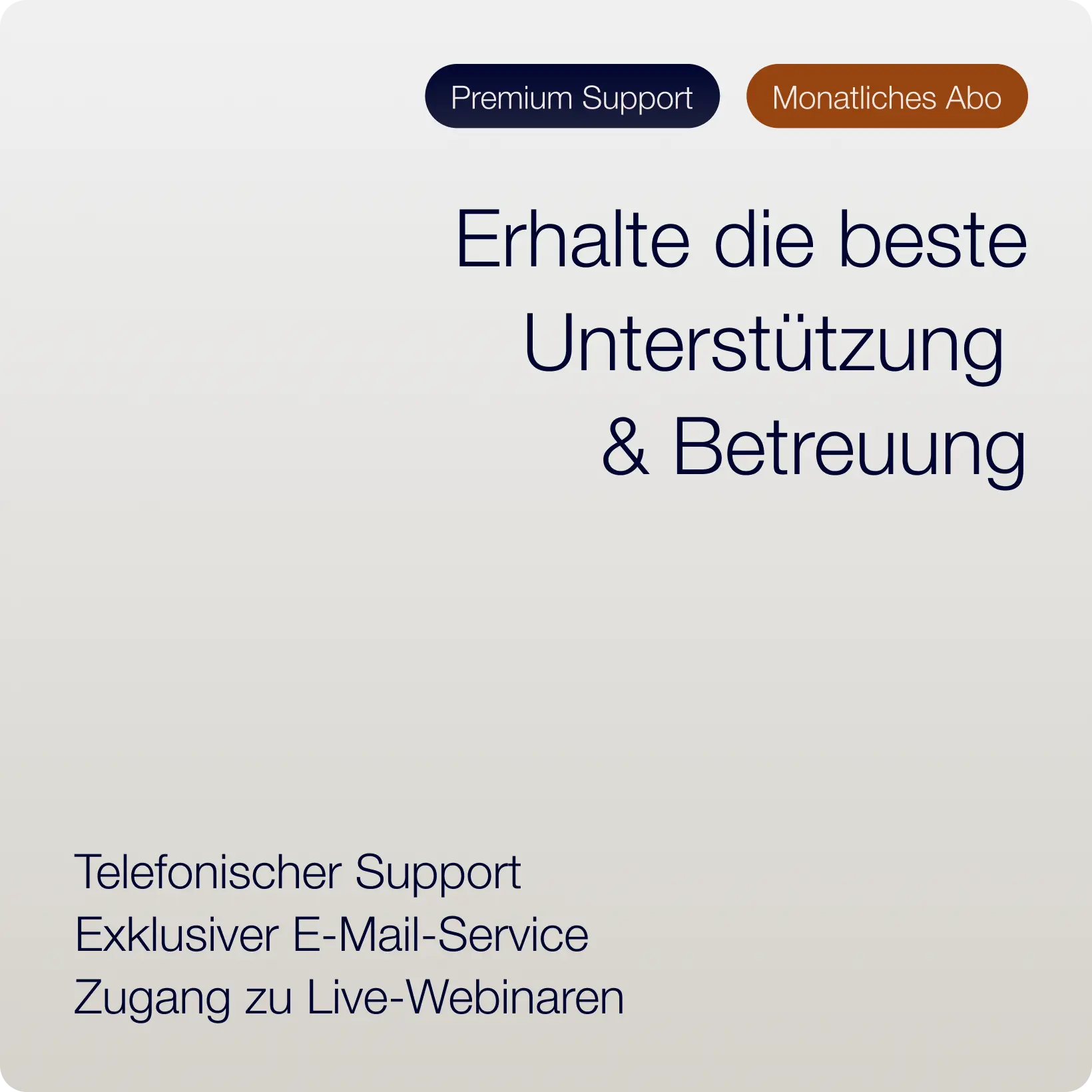 VIP-Support (monatliches Abo)