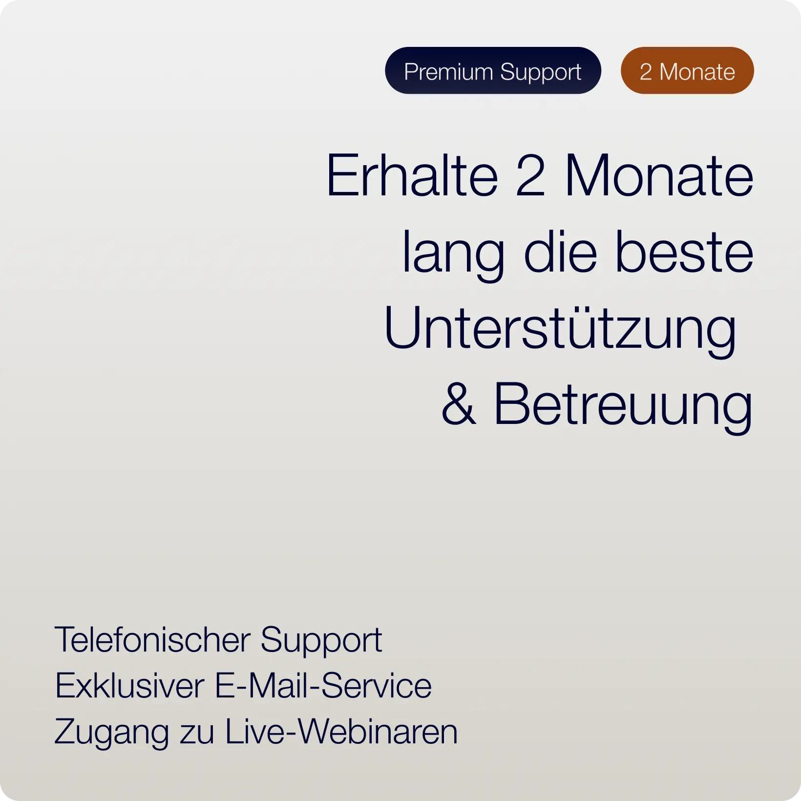VIP-Support (2 Monate)