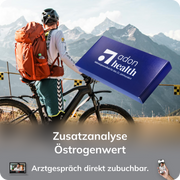 Zusätzliche Bestimmung des Östrogenwerts, ein Arztgespräch kann dazu gebucht werden