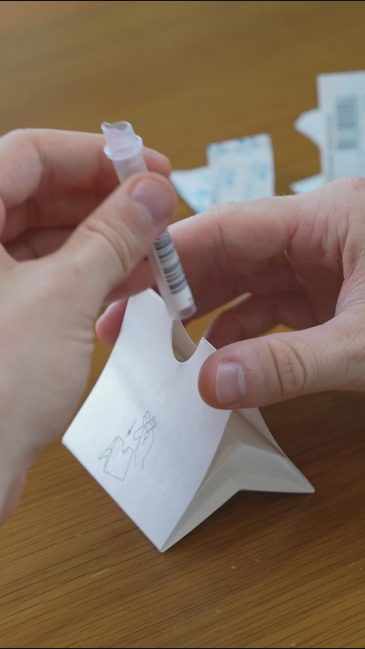 Kurzes Anleitungsvideo zu Blutabnahme und Versand vom Testkit