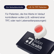 Adon Health Testkit mit Tasso-Gerät zur Verlaufskontrolle, zum Beispiel während einer Testosterontherapie